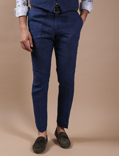 Pantalone in 100% lino_Luigi Fusaro