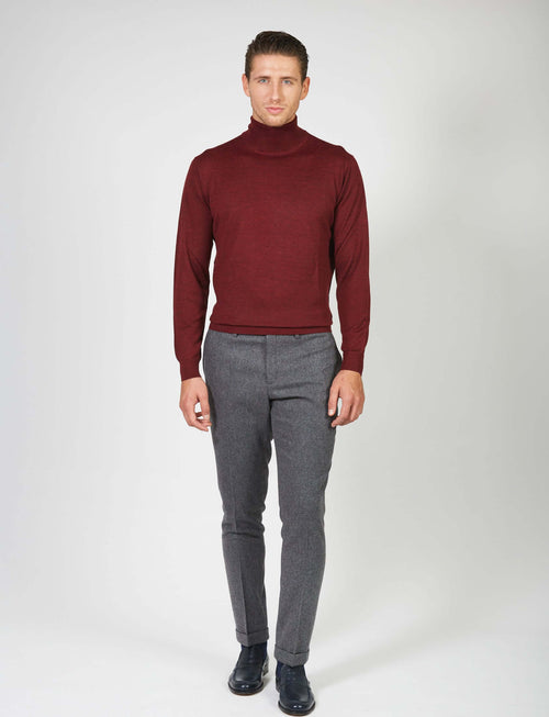 Dolcevita basic in lana merino_Luigi Fusaro