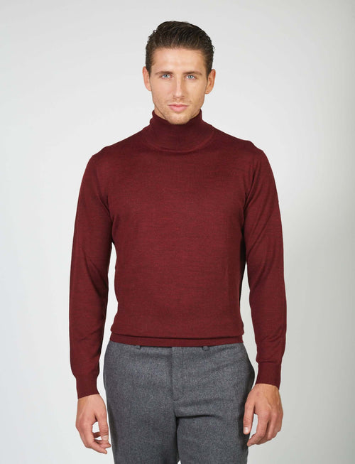 Dolcevita basic in lana merino_Luigi Fusaro