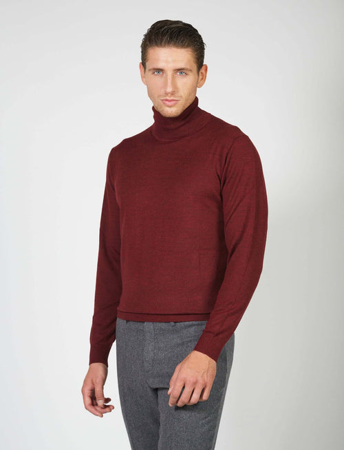 Dolcevita basic in lana merino_Luigi Fusaro