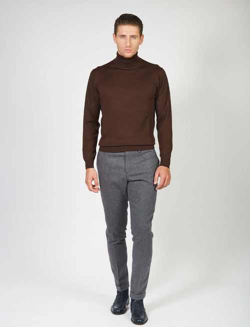 Dolcevita basic in lana merino_Luigi Fusaro
