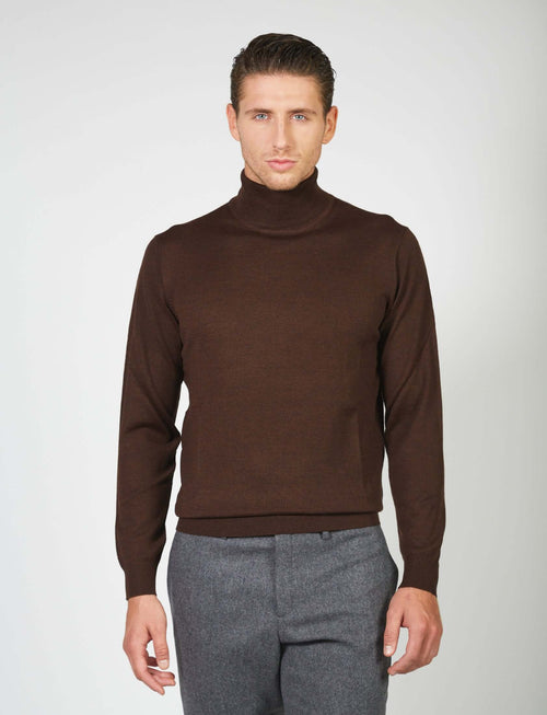 Dolcevita basic in lana merino_Luigi Fusaro