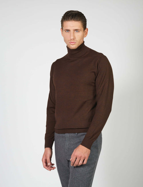 Dolcevita basic in lana merino_Luigi Fusaro