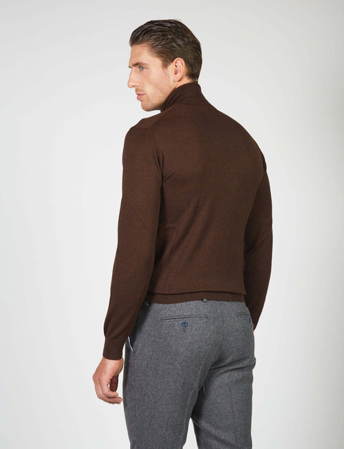 Dolcevita basic in lana merino_Luigi Fusaro