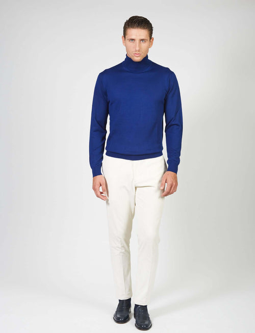 Dolcevita basic in lana merino_Luigi Fusaro