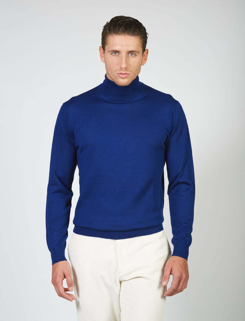 Dolcevita basic in lana merino_Luigi Fusaro