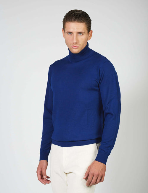 Dolcevita basic in lana merino_Luigi Fusaro