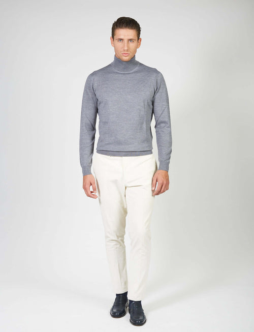 Dolcevita basic in lana merino_Luigi Fusaro