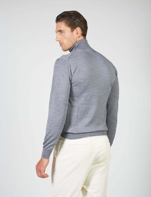 Dolcevita basic in lana merino_Luigi Fusaro