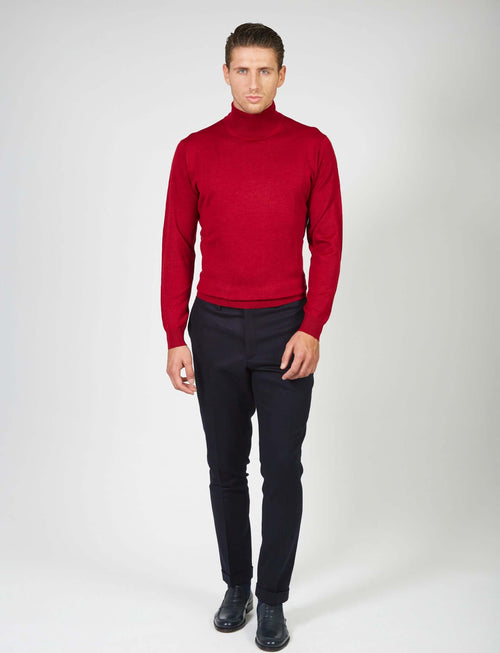 Dolcevita basic in lana merino_Luigi Fusaro