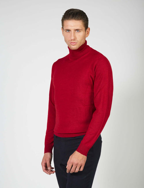 Dolcevita basic in lana merino_Luigi Fusaro