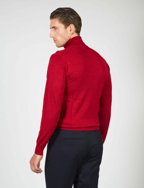 Dolcevita basic in lana merino_Luigi Fusaro