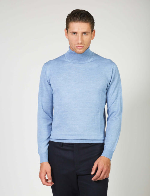 Dolcevita basic in lana merino_Luigi Fusaro
