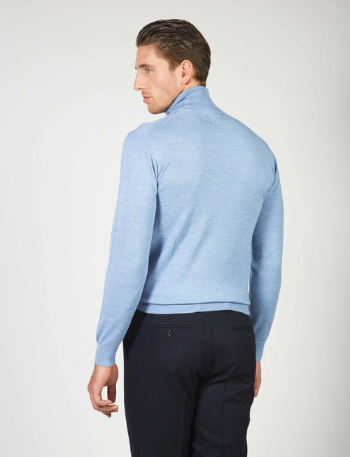 Dolcevita basic in lana merino_Luigi Fusaro