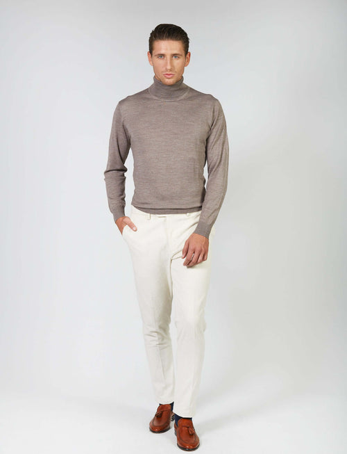 Dolcevita basic in lana merino_Luigi Fusaro