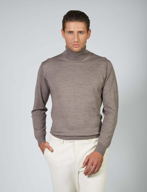 Dolcevita basic in lana merino_Luigi Fusaro