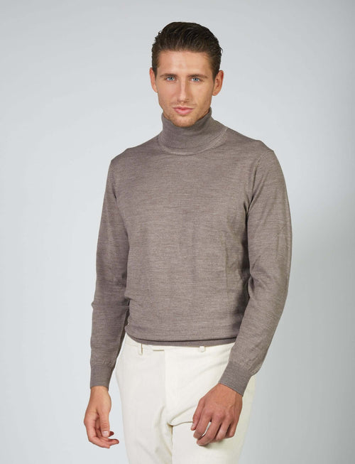 Dolcevita basic in lana merino_Luigi Fusaro
