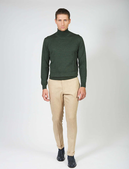 Dolcevita basic in lana merino_Luigi Fusaro