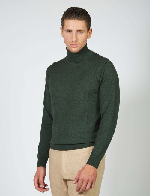 Dolcevita basic in lana merino_Luigi Fusaro