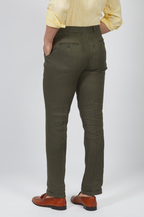 Pantalone in 100% lino_Luigi Fusaro