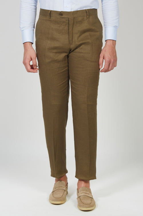 Pantalone in 100% lino luigi fusaro