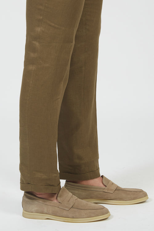 Pantalone in 100% lino luigi fusaro