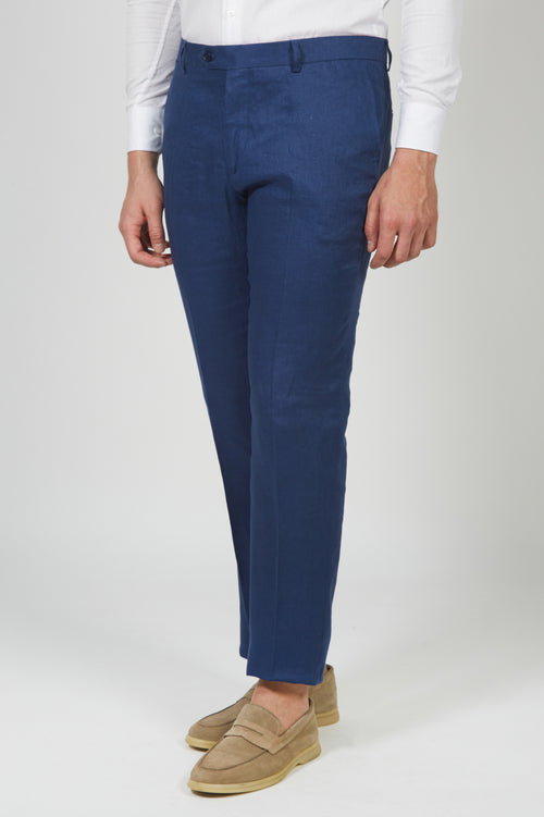 Pantalone in 100% lino luigi fusaro
