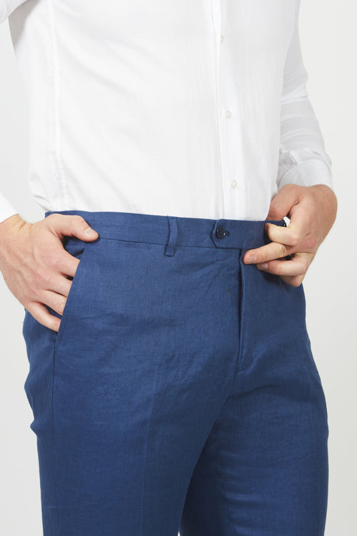 Pantalone in 100% lino luigi fusaro