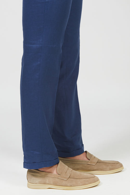Pantalone in 100% lino luigi fusaro