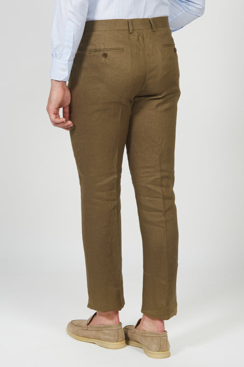 Pantalone in 100% lino luigi fusaro