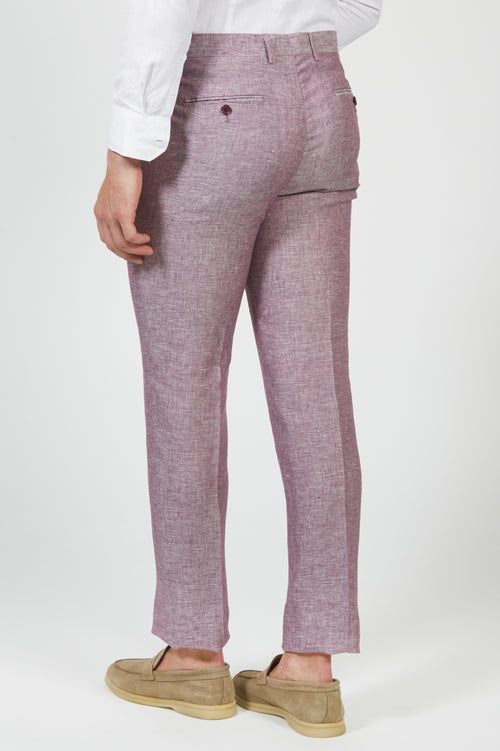 Pantalone in lino mélange |Colore:Violette