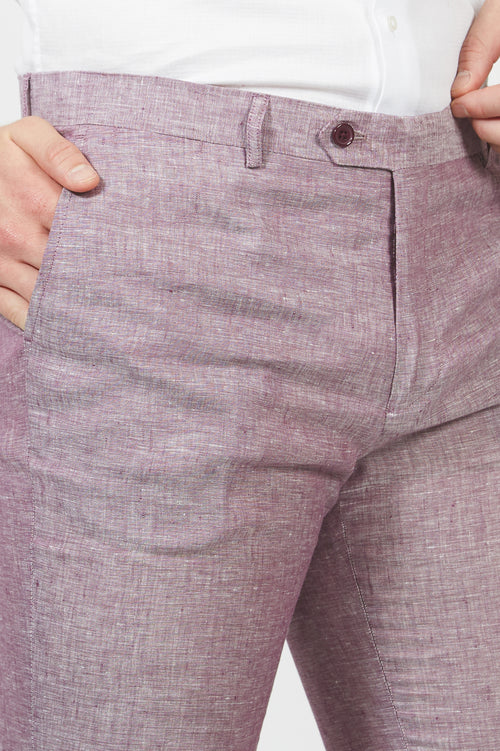 Pantalone in lino mélange |Colore:Violette