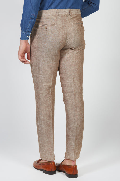 Pantalone in lino mélange |Colore:Beige
