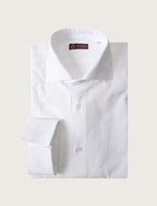 Camicia con polsino per gemelli in cotone operato luigi fusaro