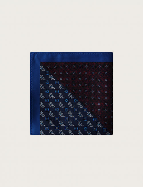 Pochette fantasia floreale geometrica luigi fusaro