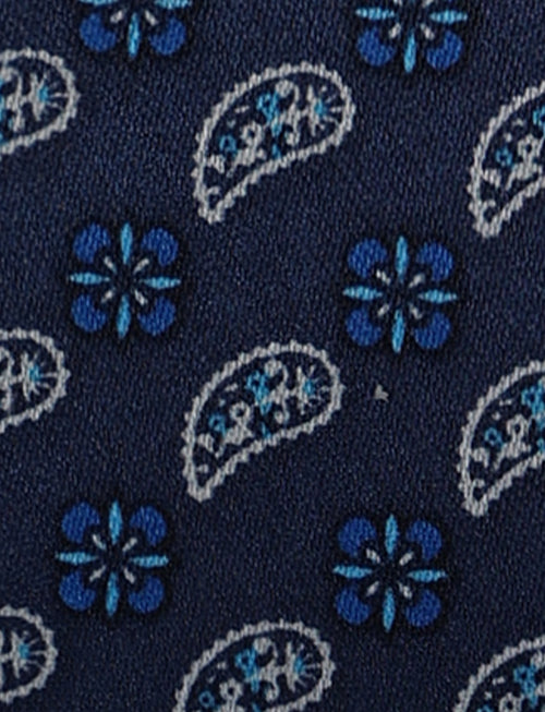 Pochette fantasia floreale geometrica luigi fusaro