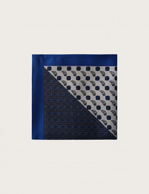 Pochette fantasia floreale geometrica luigi fusaro