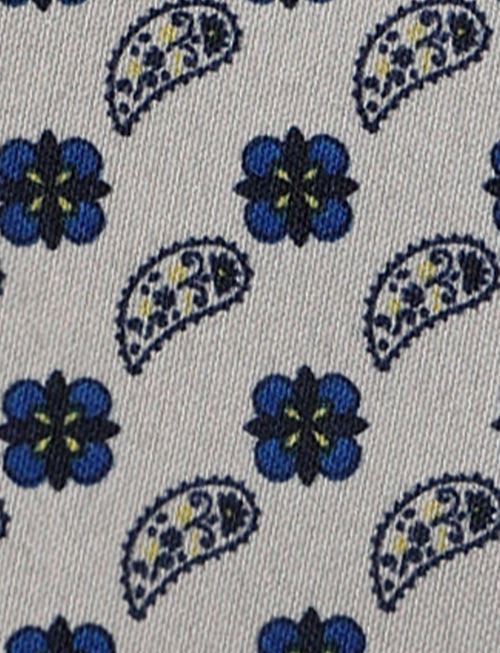 Pochette fantasia floreale geometrica luigi fusaro
