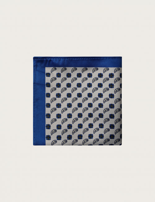 Pochette fantasia floreale geometrica luigi fusaro