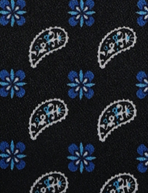 Pochette fantasia floreale geometrica luigi fusaro
