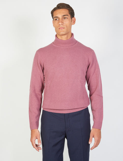 Maglia dolcevita in lambswool_Luigi Fusaro