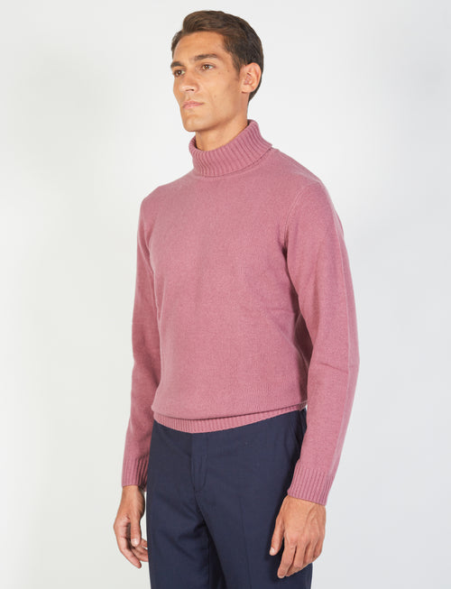 Maglia dolcevita in lambswool_Luigi Fusaro