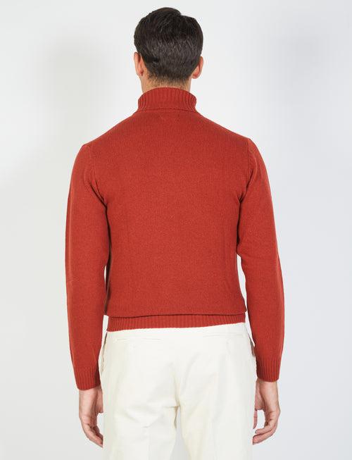 Maglia dolcevita in lambswool_Luigi Fusaro