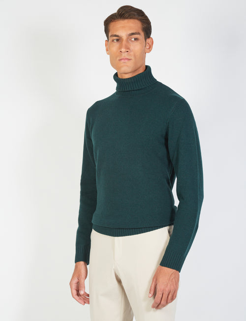 Maglia dolcevita in lambswool_Luigi Fusaro