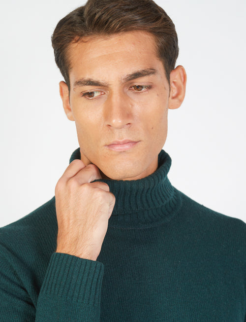 Maglia dolcevita in lambswool_Luigi Fusaro