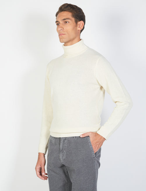 Maglia dolcevita in lambswool_Luigi Fusaro