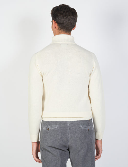 Maglia dolcevita in lambswool_Luigi Fusaro