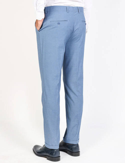 Pantaloni tinta unita classici |Colore:Celeste