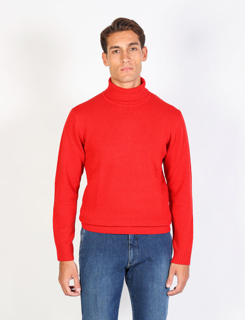 Maglia dolcevita in lambswool_Luigi Fusaro