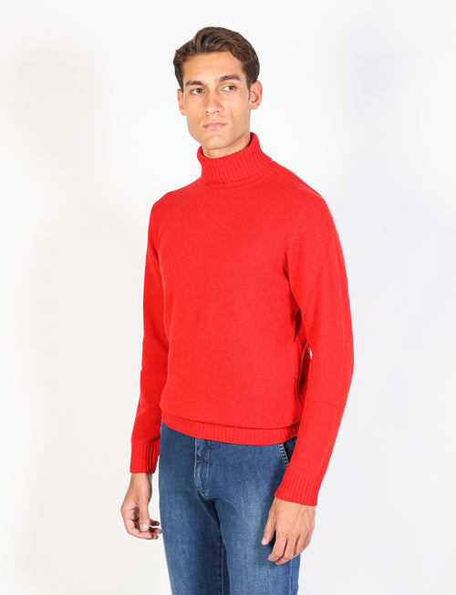 Maglia dolcevita in lambswool_Luigi Fusaro